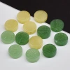 DIY glass imitation jade auspicious cloud "Fu" character pendant, ancient-style hairpin pendant connected with tassel hanging material, jade beads Specification image